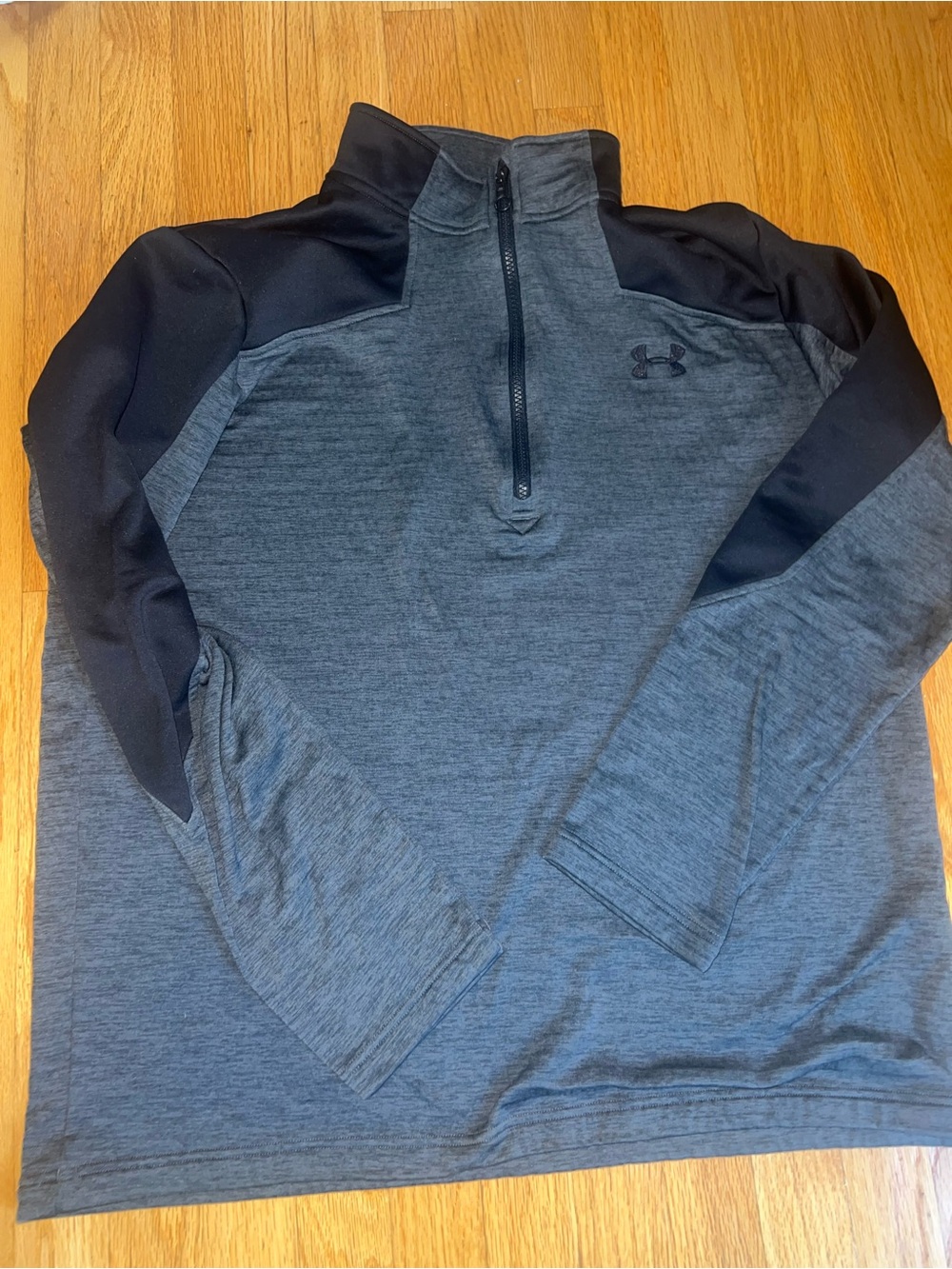 Under Armour Men's Charcoal Grey & Black Half-Zip Performance Jacket